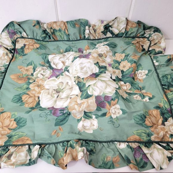 Glynda Turley Romancing the Home Standard Pillow Shams Pair Magnolias - Picture 3 of 6